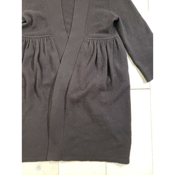 Christopher Fisher Cashmere Cardigan Brown Women's Medium Sweater Open Front - Picture 2 of 9